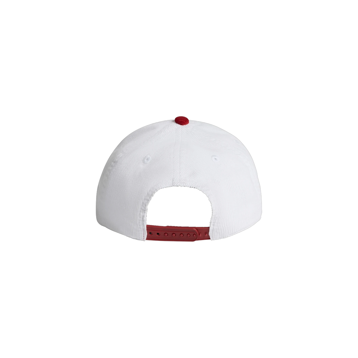 AS Colour Class Cord Two-Tone Cap in White/Cardinal