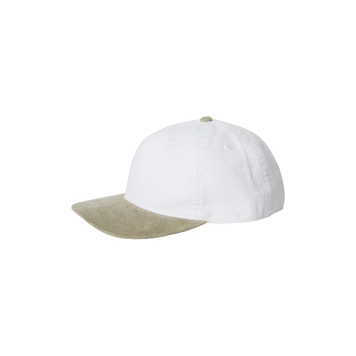 AS Colour Class Cord Two-Tone Cap in White/Eucalyptus