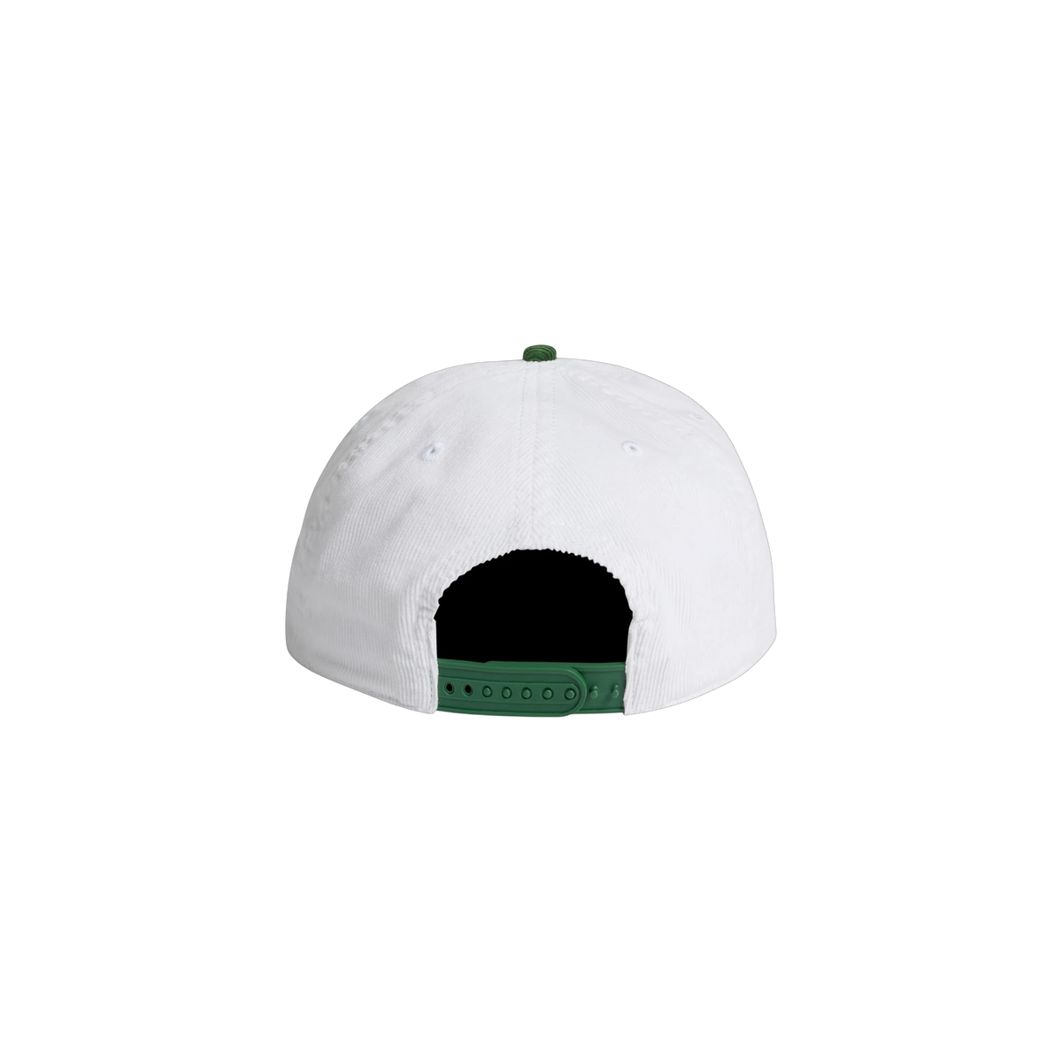 AS Colour Class Cord Two-Tone Cap in White/Forest