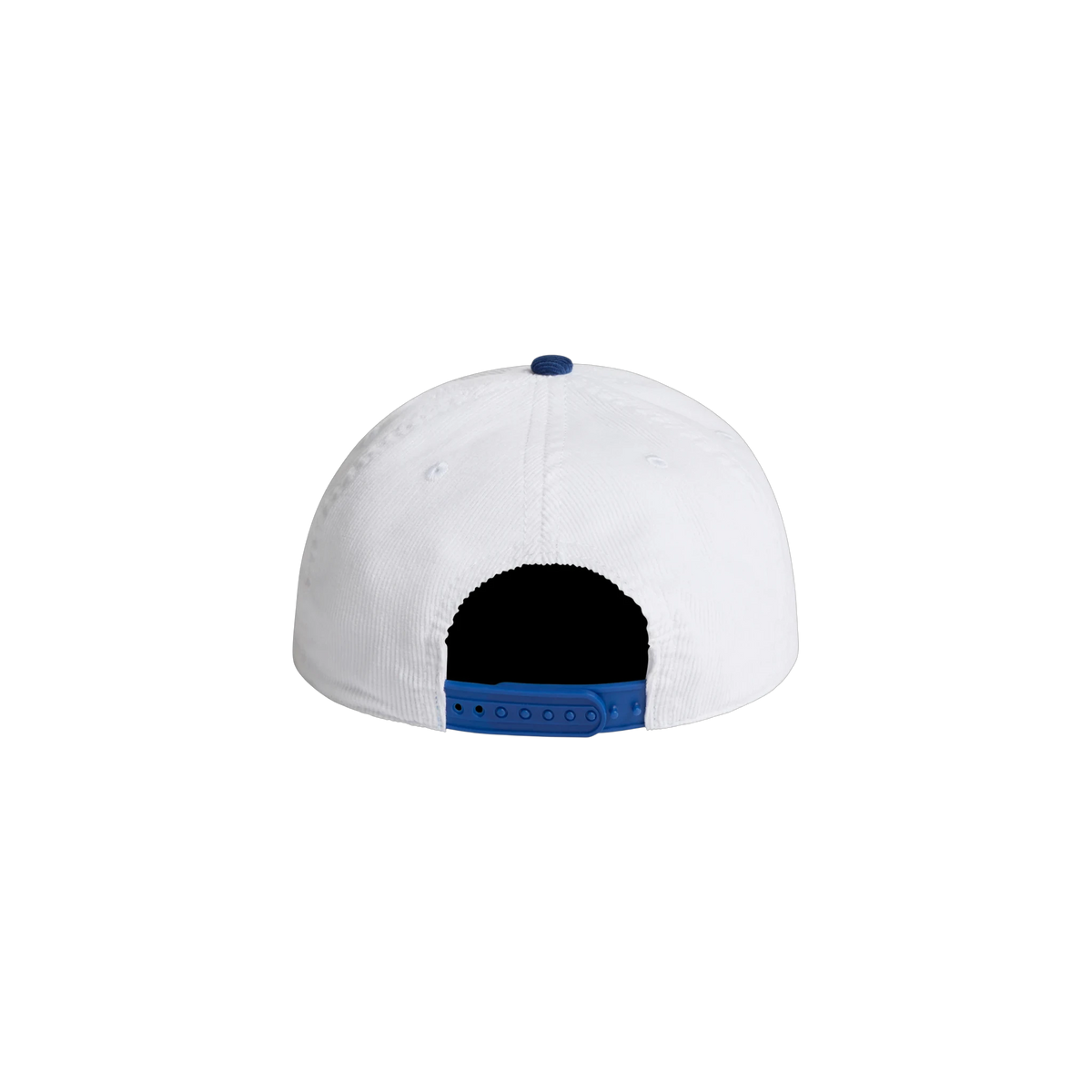 AS Colour Class Cord Two-Tone Cap in White/Liberty — custom branded by Motive