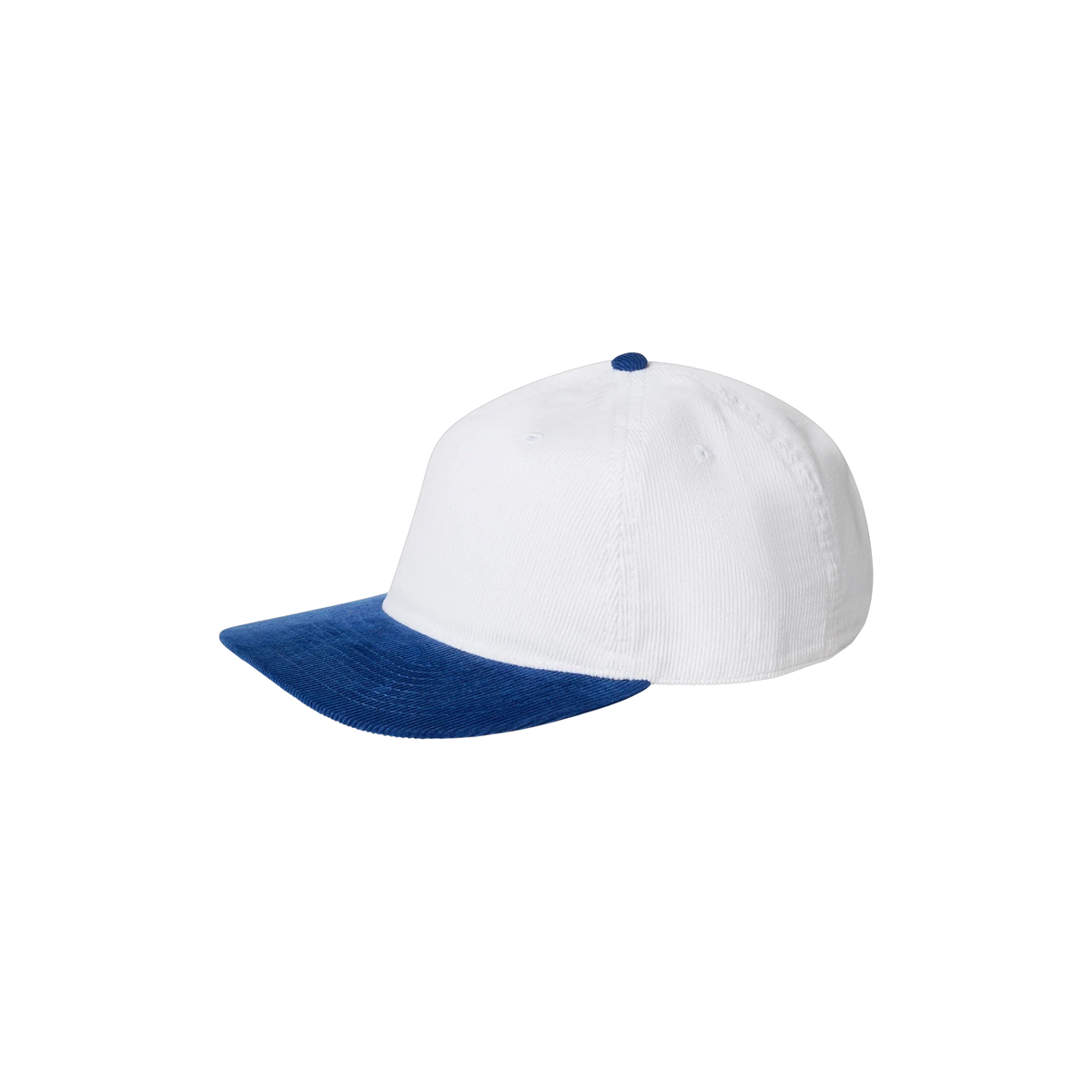 AS Colour Class Cord Two-Tone Cap in White/Liberty — custom branded by Motive