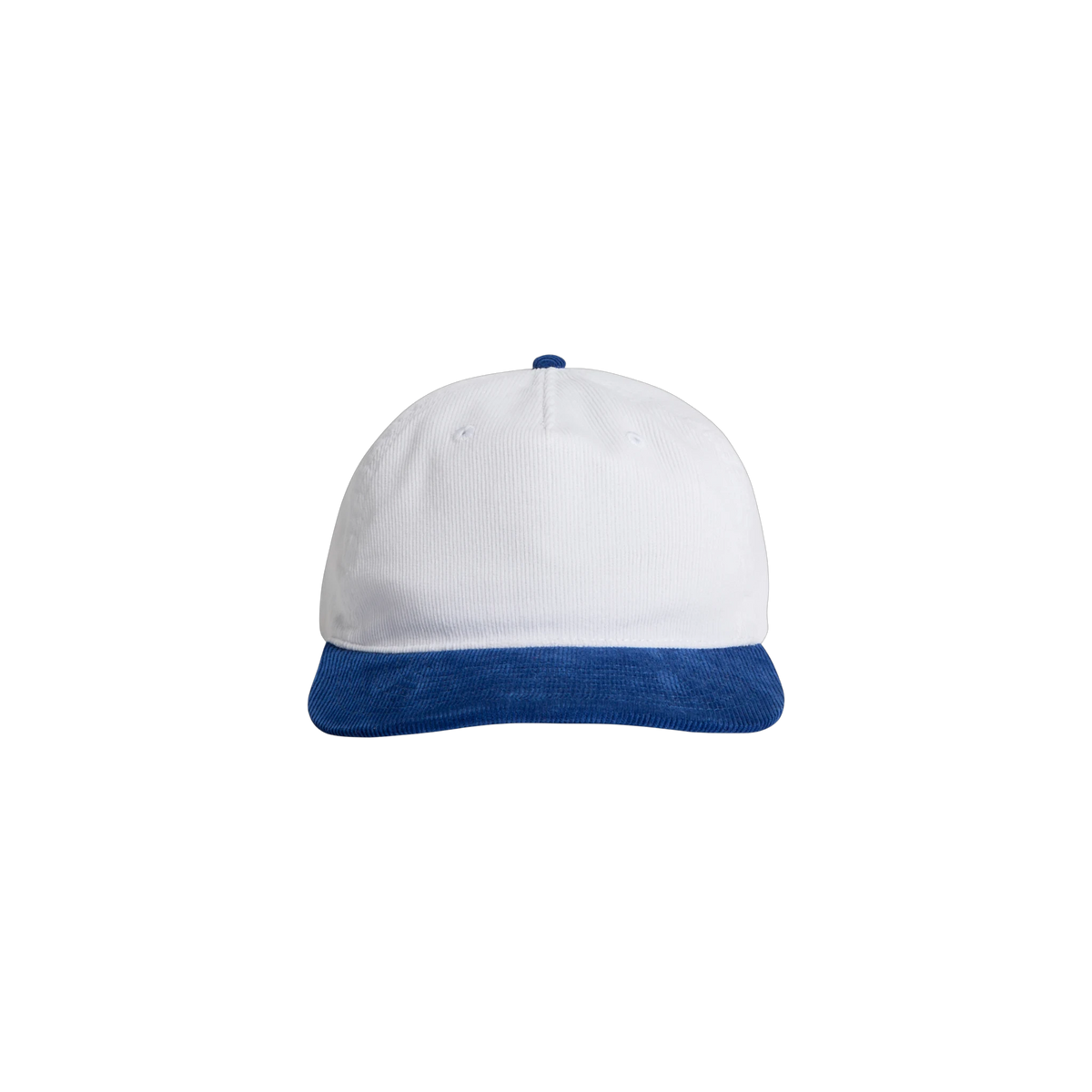 AS Colour Class Cord Two-Tone Cap in White/Liberty — custom branded by Motive