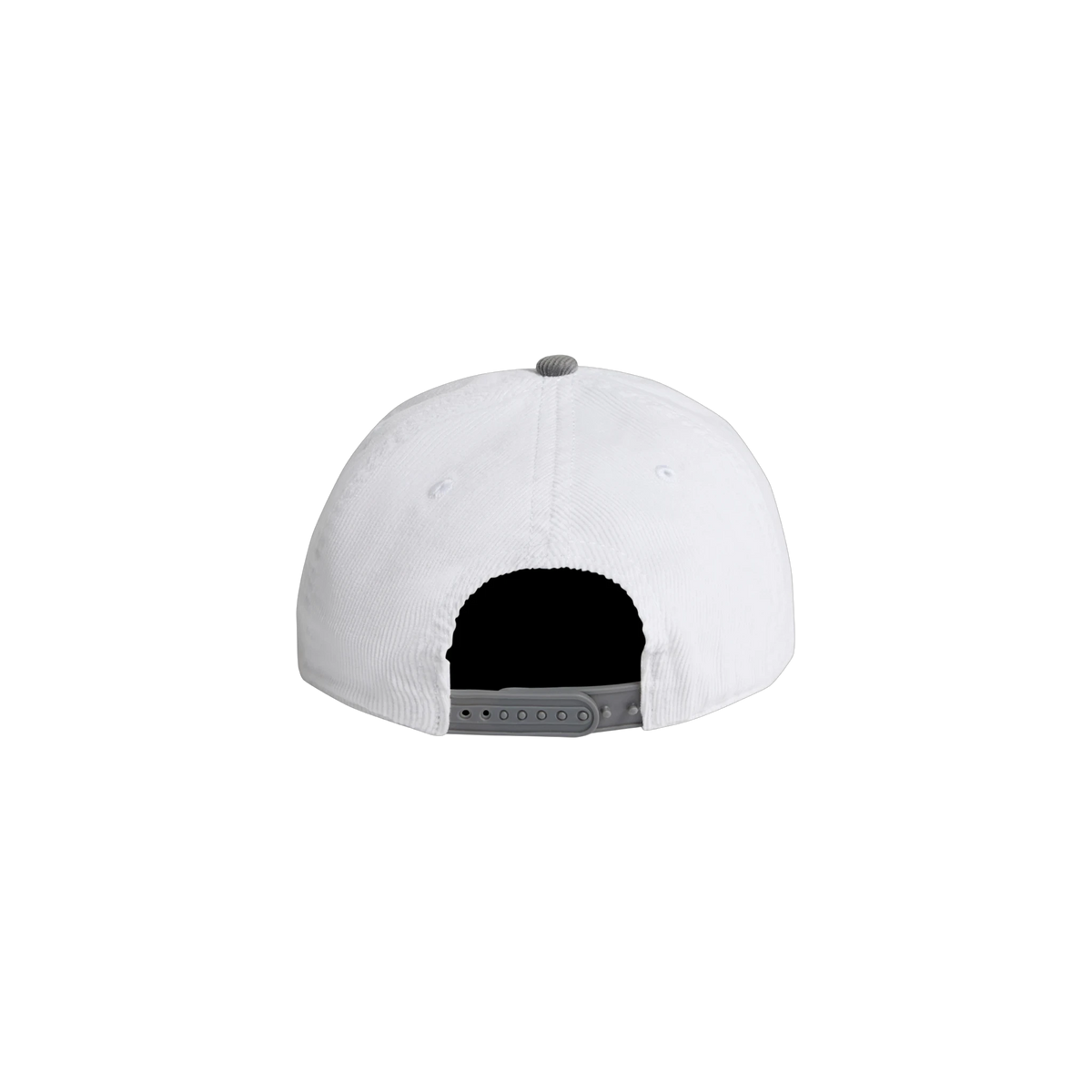 AS Colour Class Cord Two-Tone Cap in White/Shadow — custom branded by Motive