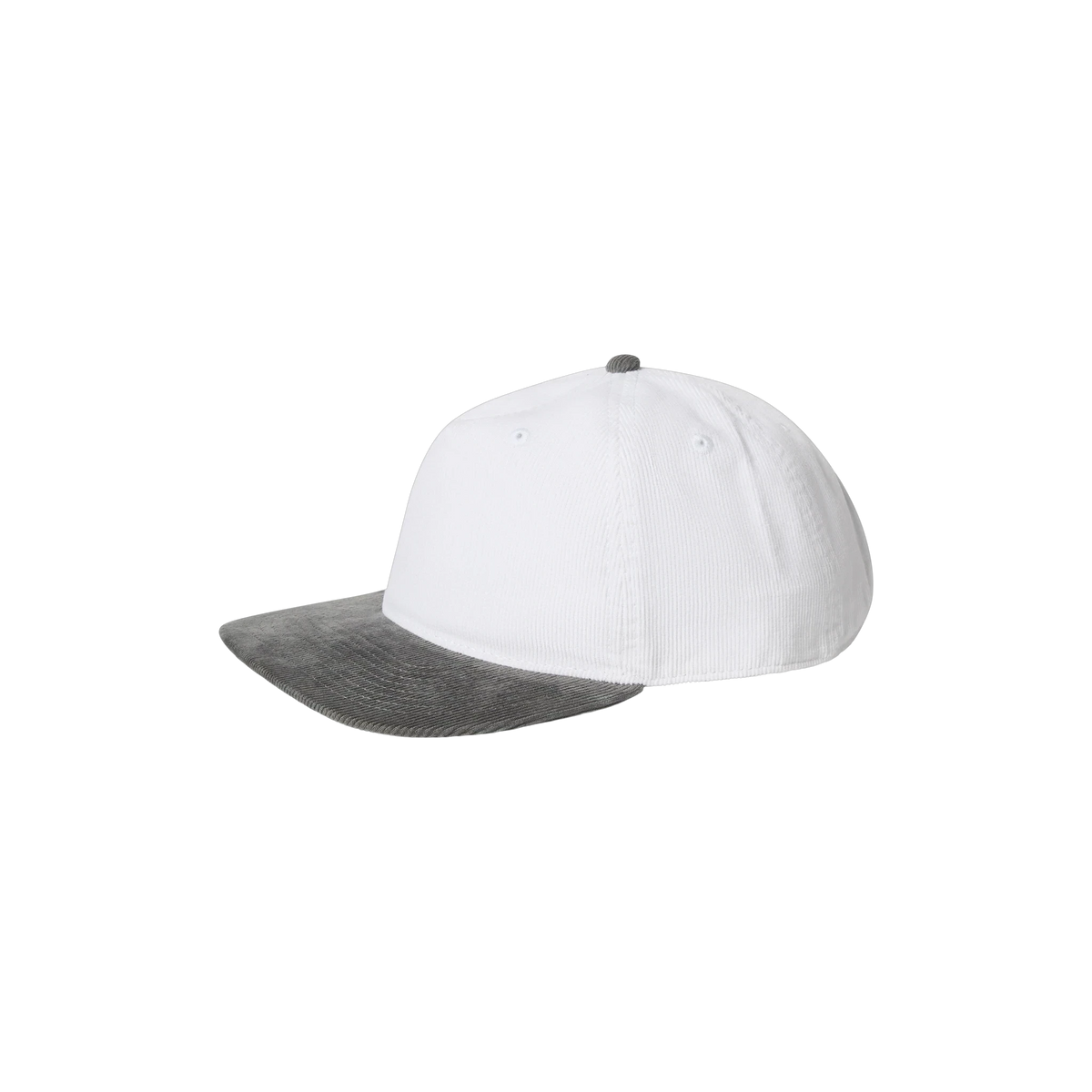 AS Colour Class Cord Two-Tone Cap in White/Shadow — custom branded by Motive