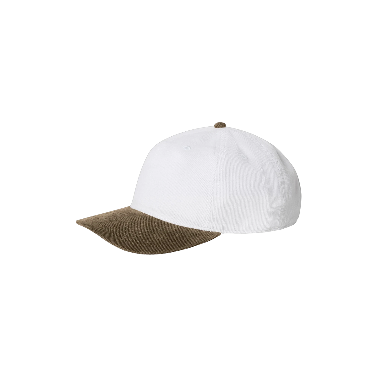 AS Colour Class Cord Two-Tone Cap in White/Walnut