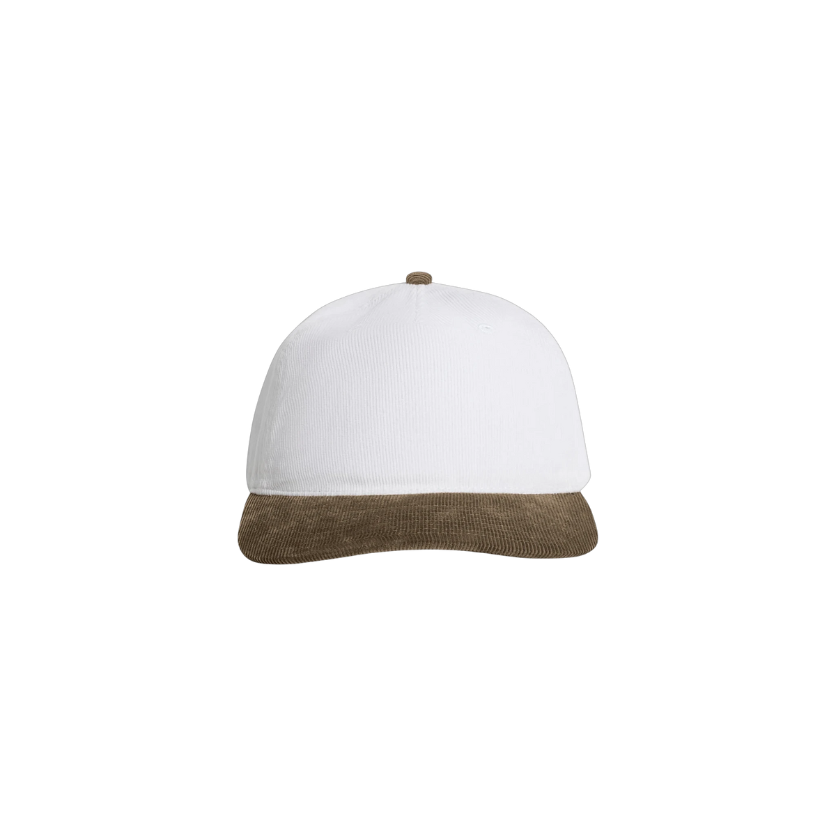 AS Colour Class Cord Two-Tone Cap in White/Walnut