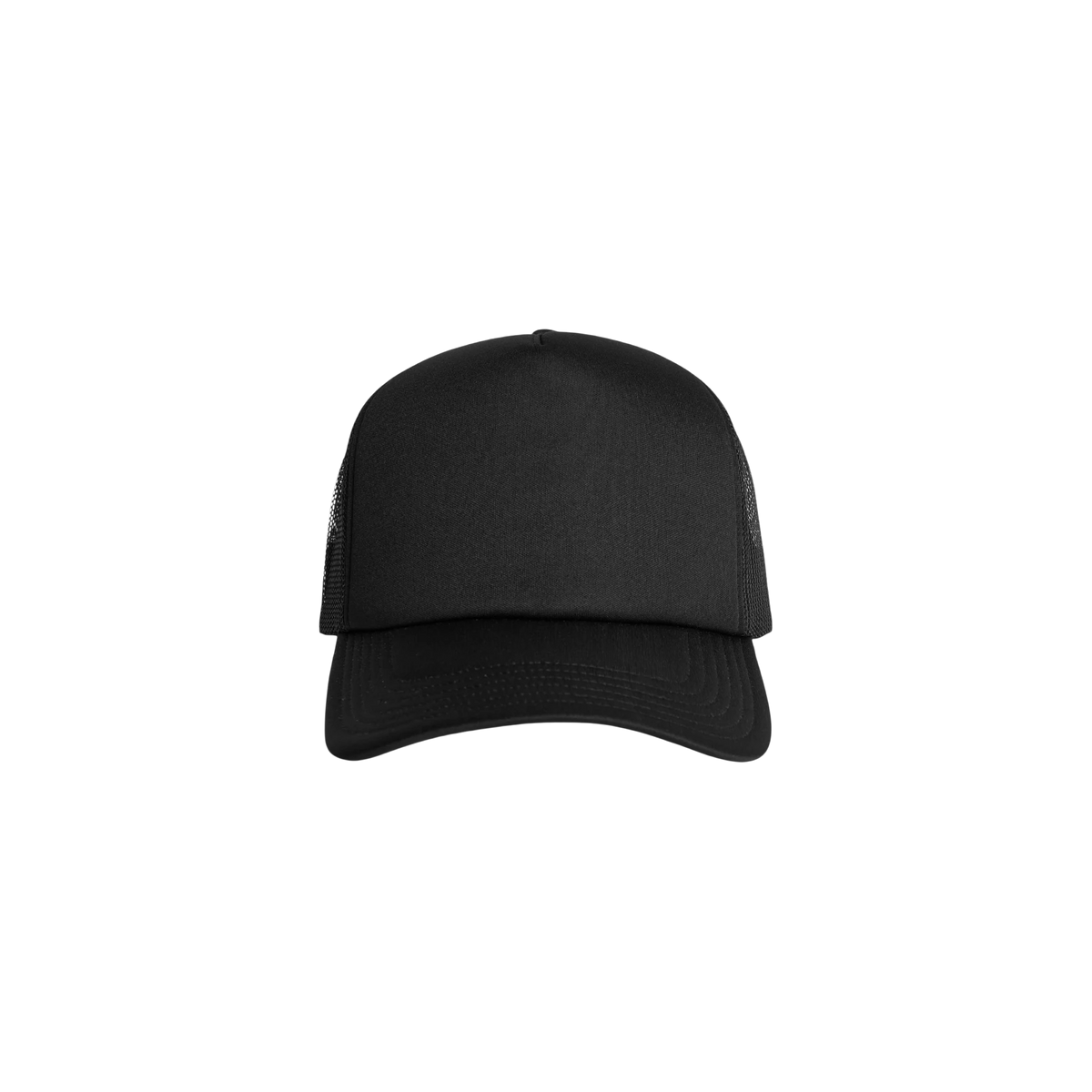 AS Colour Frame Foam Trucker Cap in Black — custom branded by Motive