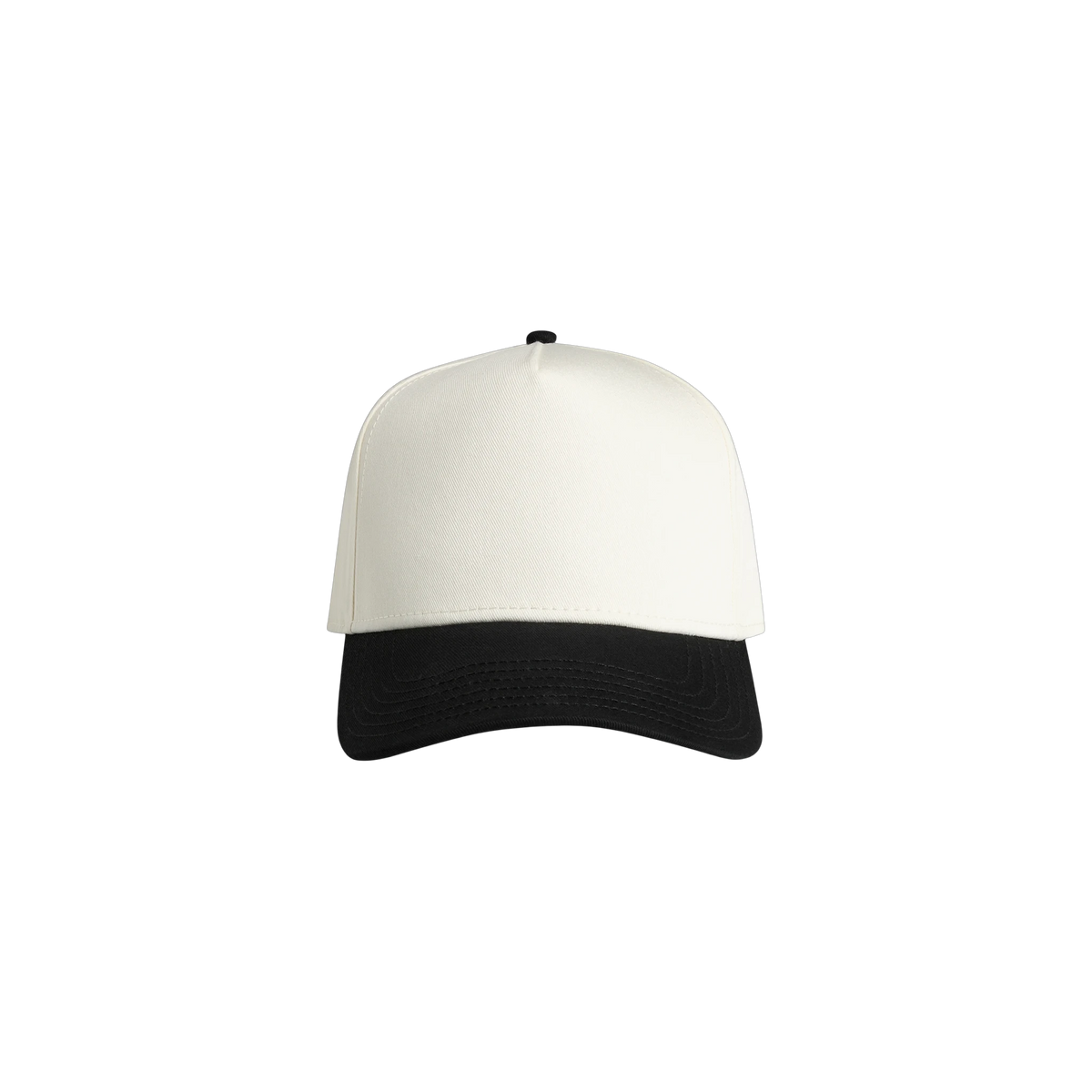 AS Colour Frame Two-Tone Cap in Natural/Black — custom branded by Motive