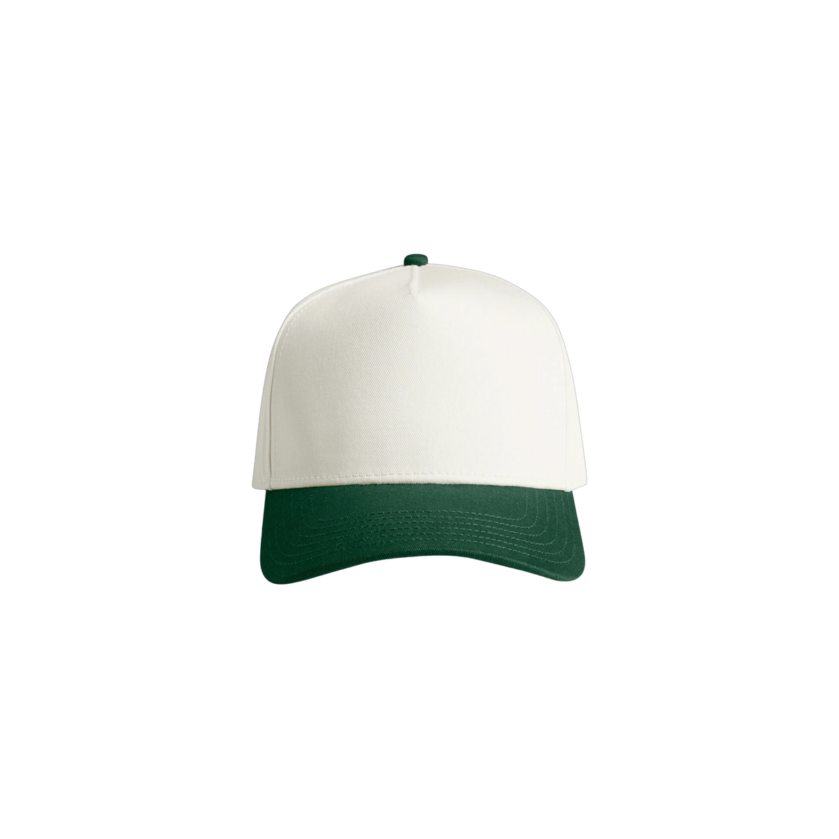 AS Colour Frame Two-Tone Cap in Natural/Forest — custom branded by Motive