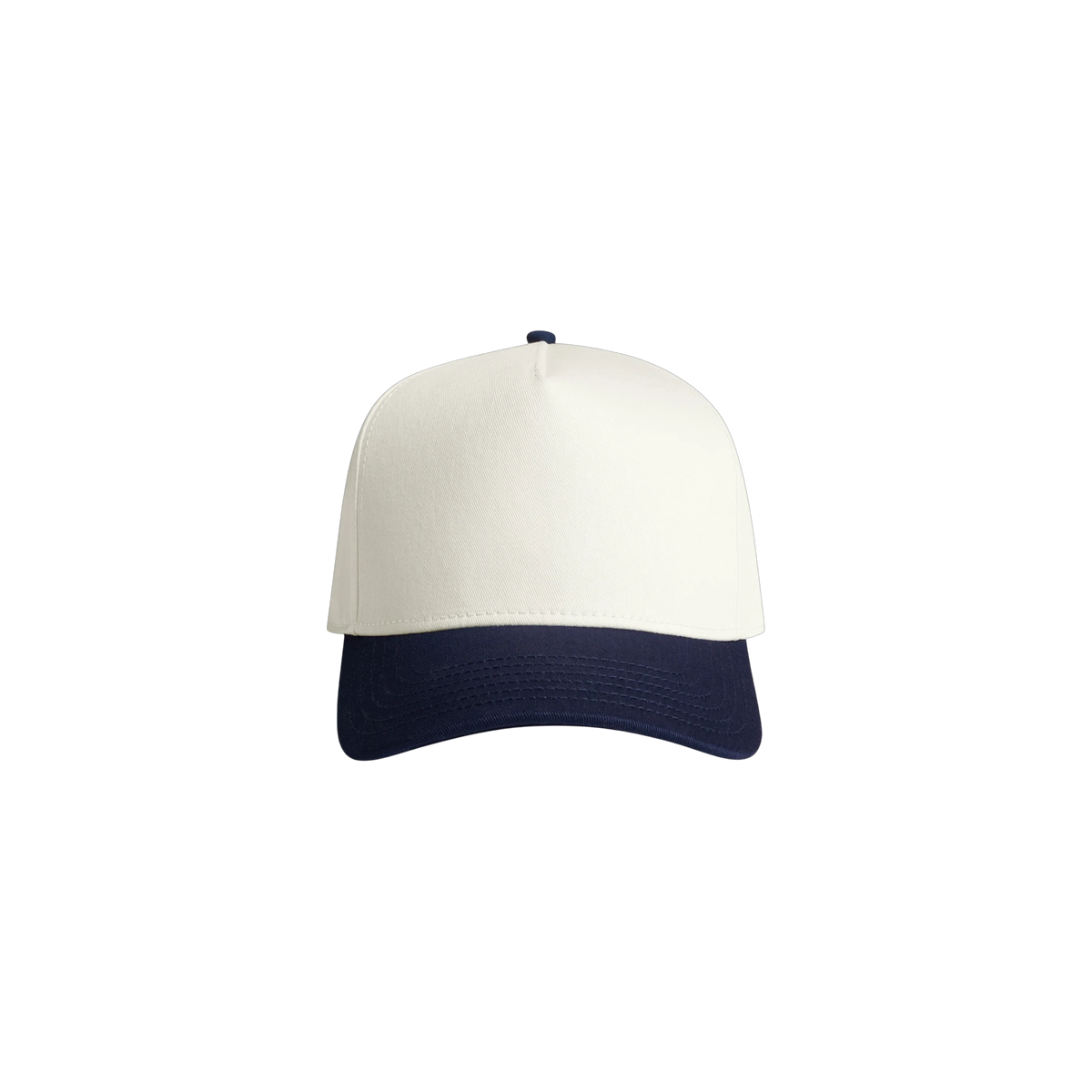 AS Colour Frame Two-Tone Cap in Natural/Midnight — custom branded by Motive