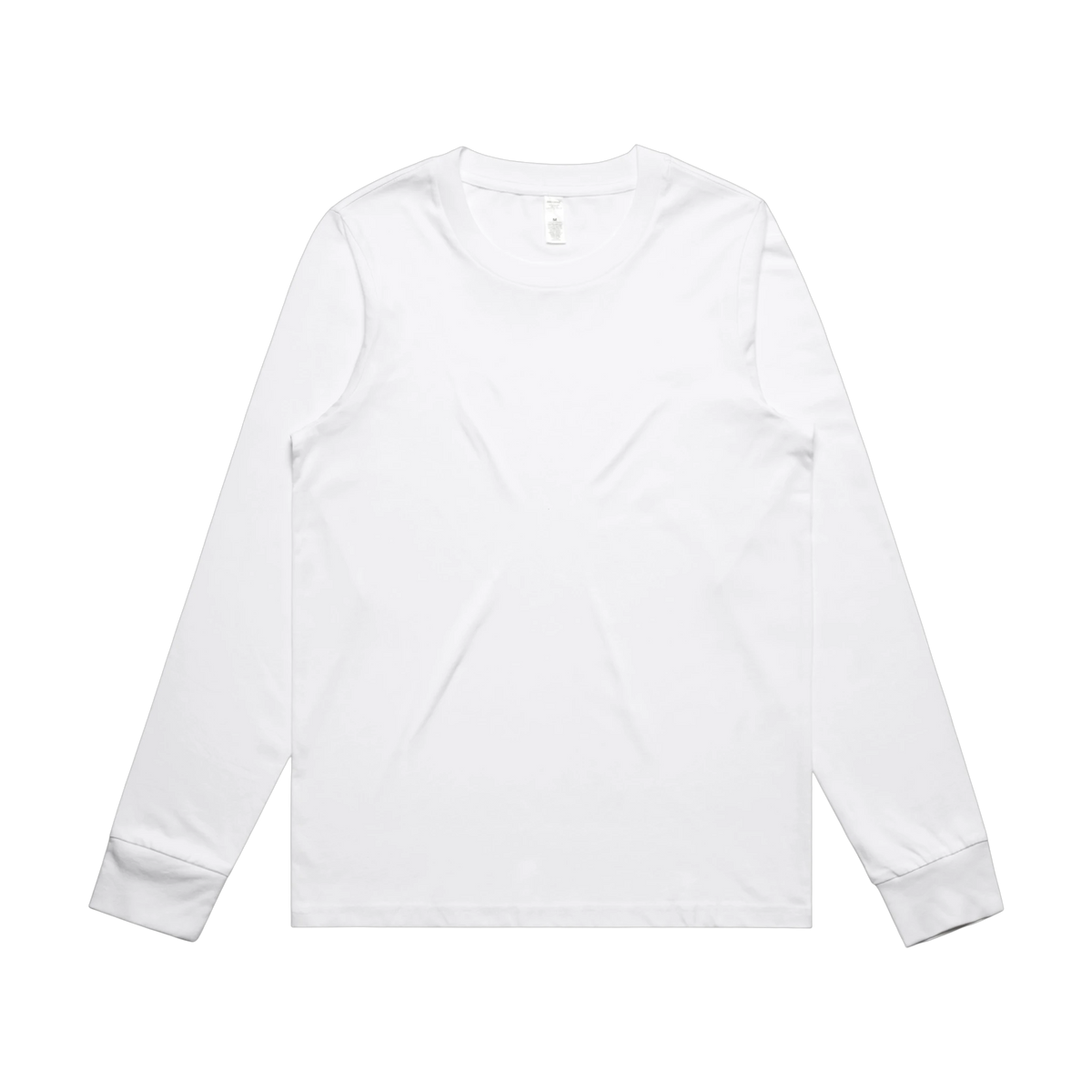 AS Colour Maple L/S Tee in White — custom branded by Motive