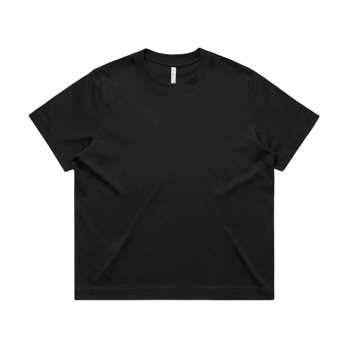 AS Colour Women's Box Tee in Black — custom branded by Motive