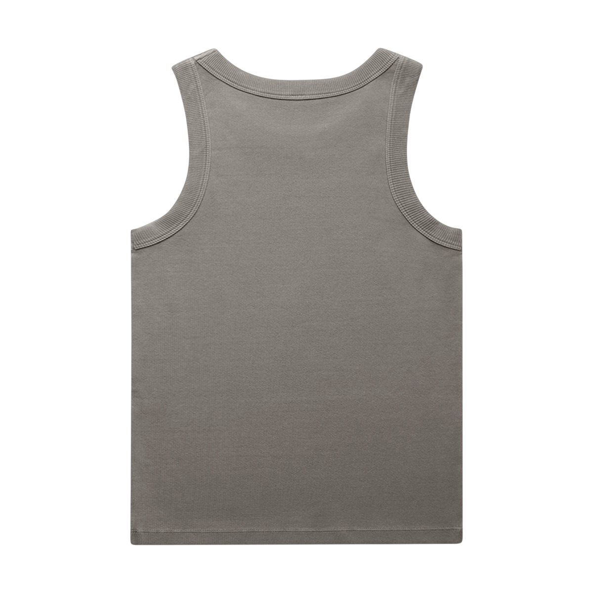 AS Colour Faded Organic Rib Tank in Faded Grey — custom branded by Motive