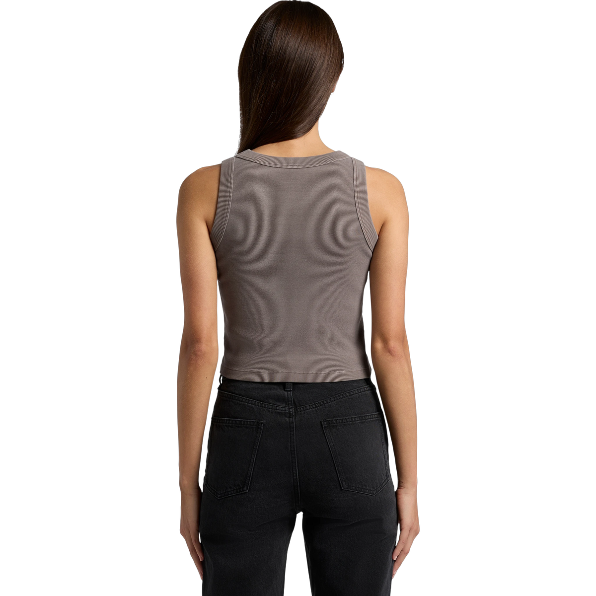 AS Colour Faded Organic Rib Crop Tank