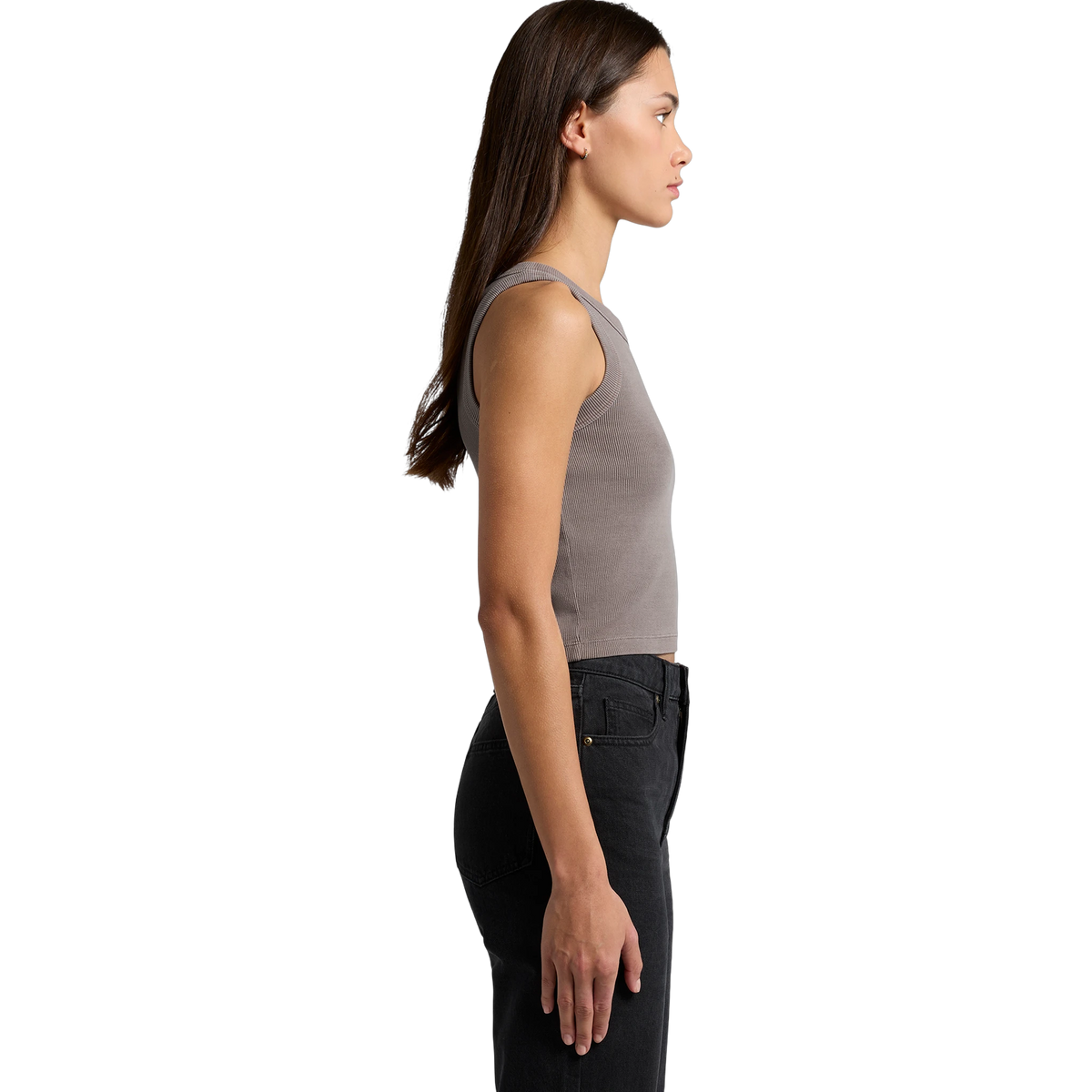 AS Colour Faded Organic Rib Crop Tank