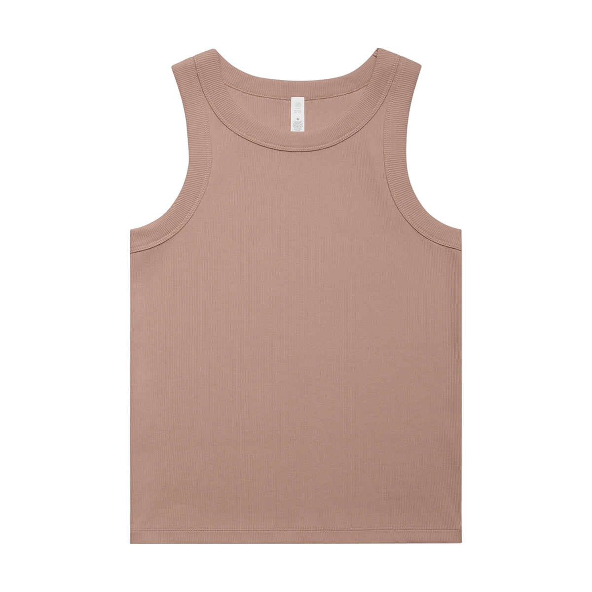 AS Colour Women's Organic Rib Tank in Hazy Pink