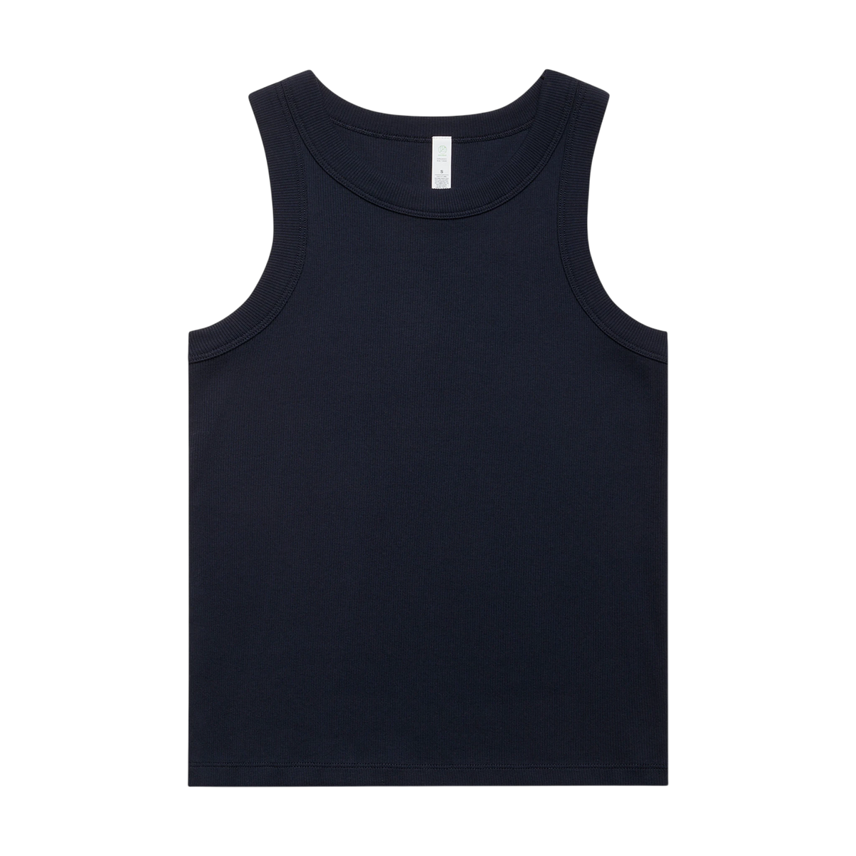 AS Colour Organic Rib Tank in Navy — custom branded by Motive