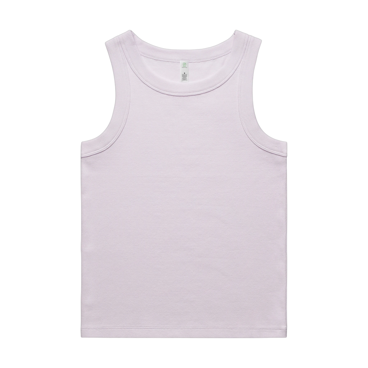AS Colour Organic Rib Tank in Orchid — custom branded by Motive