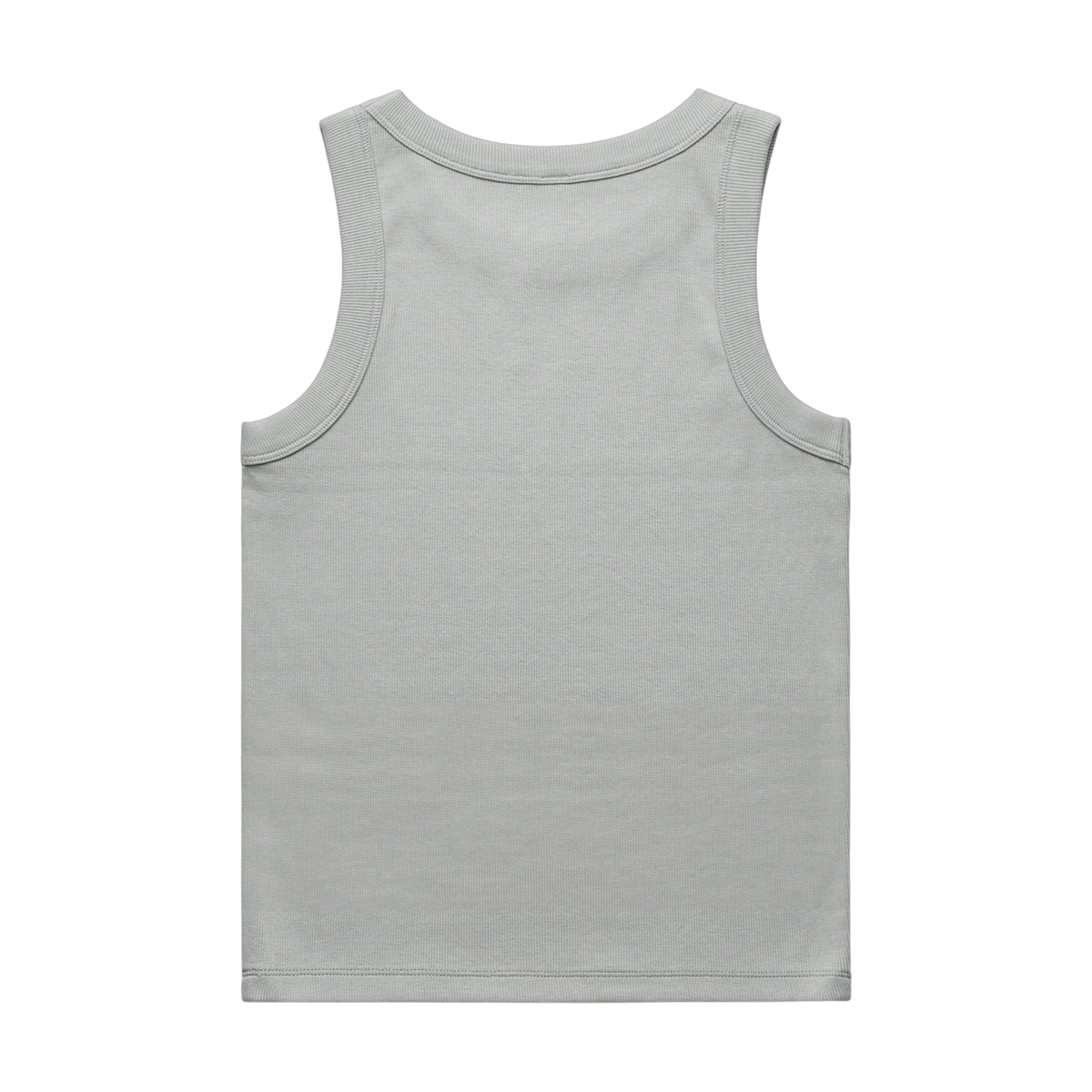 AS Colour Organic Rib Tank in Storm — custom branded by Motive