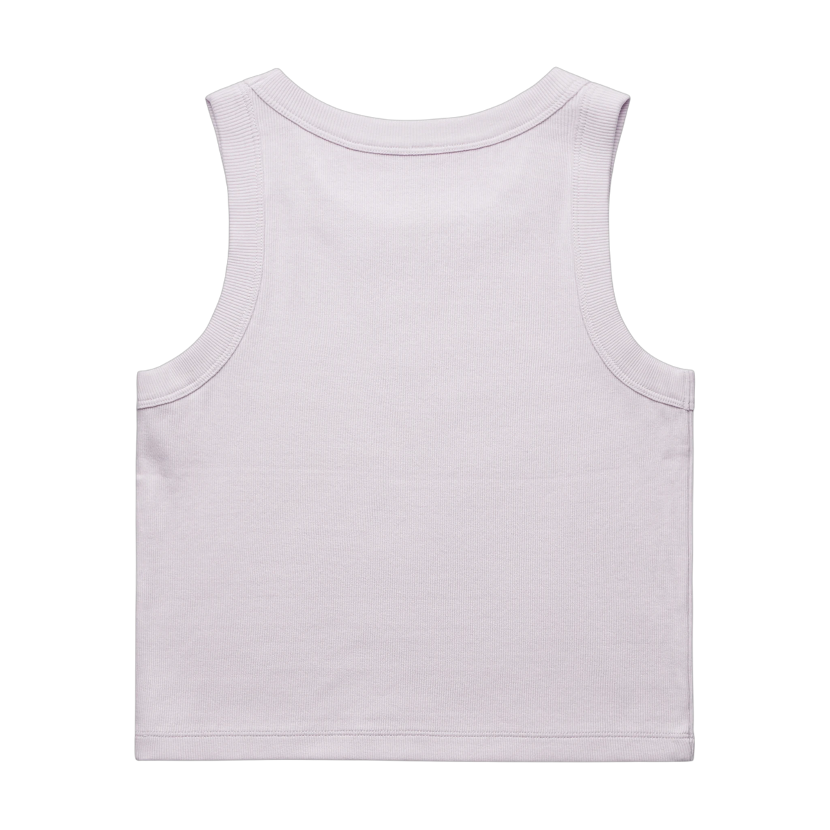 AS Colour Organic Rib Crop Tank in Orchid — custom branded by Motive