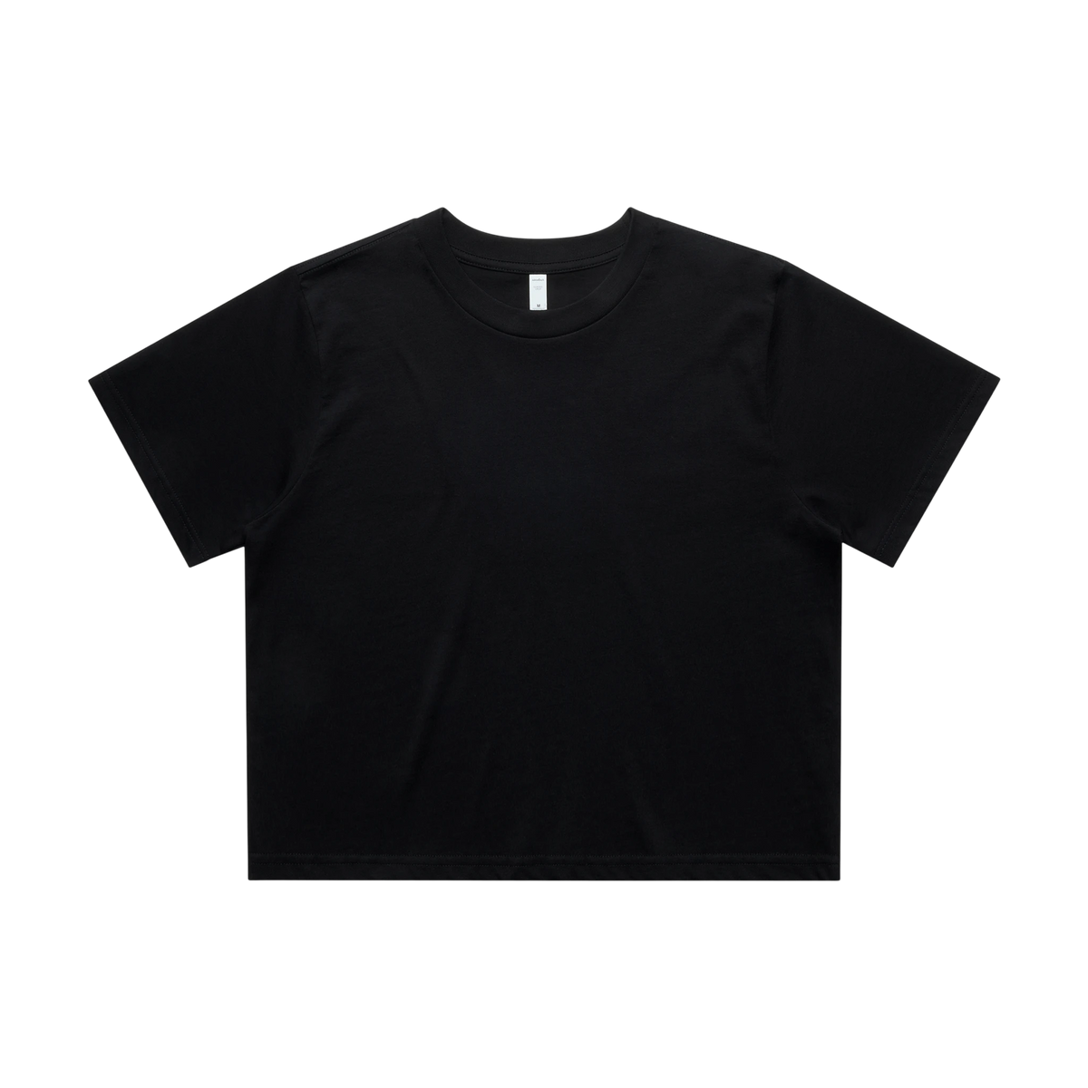 AS Colour Classic Crop Tee in Black — custom branded by Motive