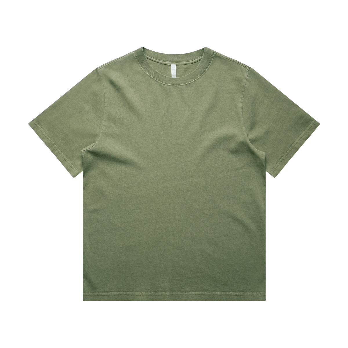 AS Colour Women's Heavy Faded Tee in Faded Olive — custom branded by Motive