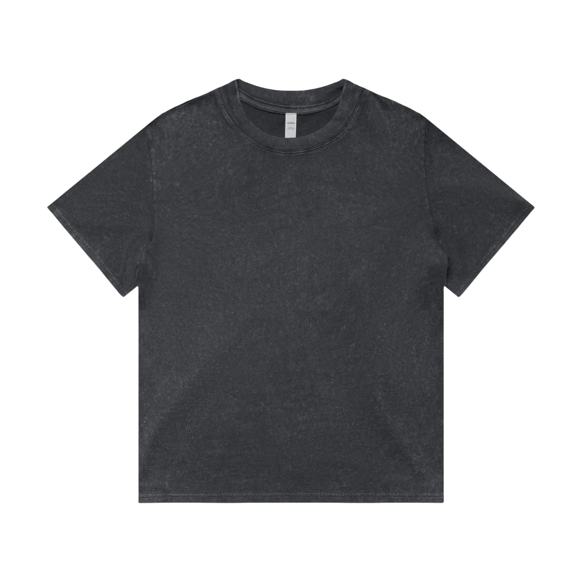 AS Colour Women's Stone Wash Heavy Tee in Black Stone — custom branded by Motive