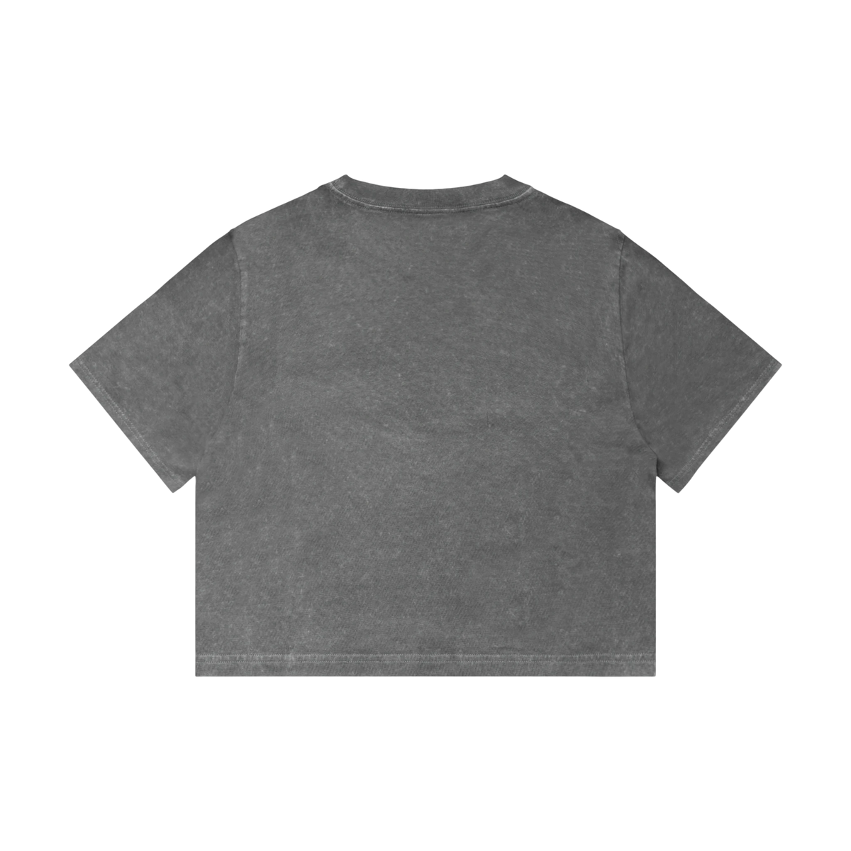 AS Colour Stone Wash Heavy Crop in Coal Stone — custom branded by Motive