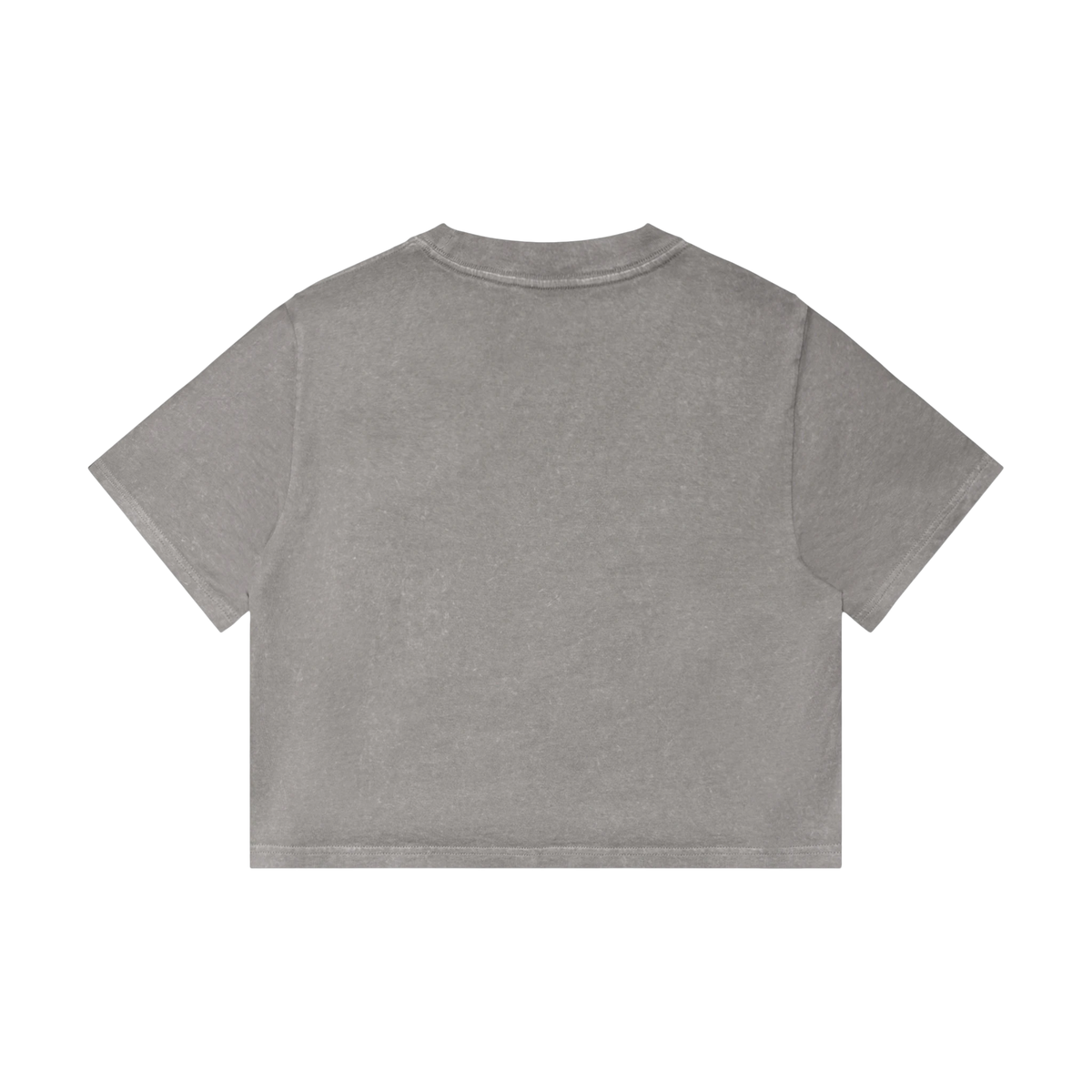 AS Colour Women's Stone Wash Heavy Crop in Grey Stone