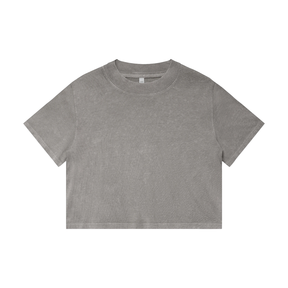 AS Colour Women's Stone Wash Heavy Crop in Grey Stone