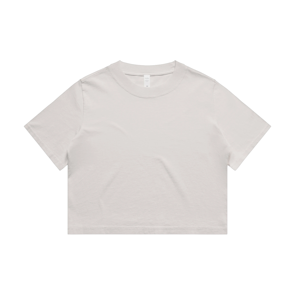 AS Colour Heavy Faded Crop Tee in Faded Bone — custom branded by Motive