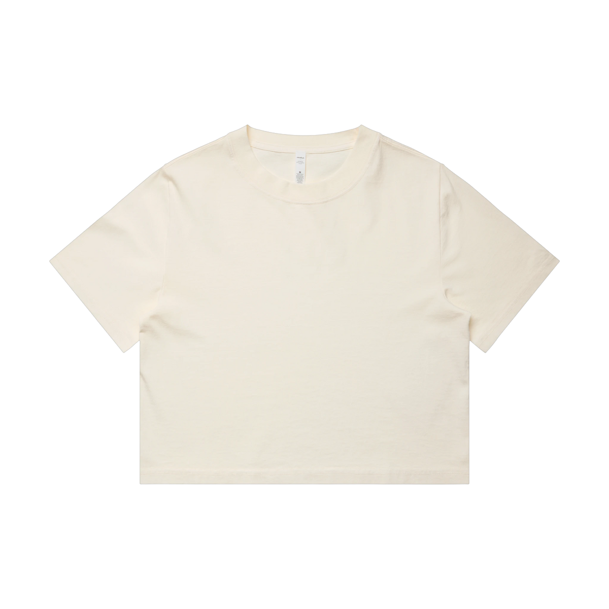 AS Colour Heavy Faded Crop Tee in Faded Ecru — custom branded by Motive
