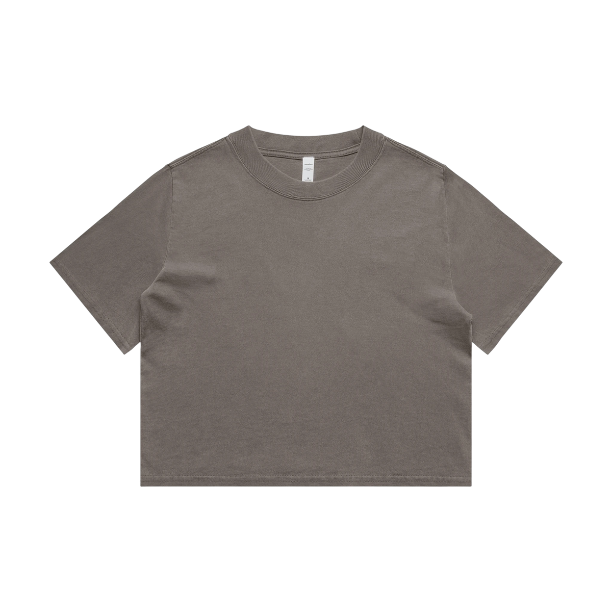 AS Colour Heavy Faded Crop Tee in Faded Grey — custom branded by Motive