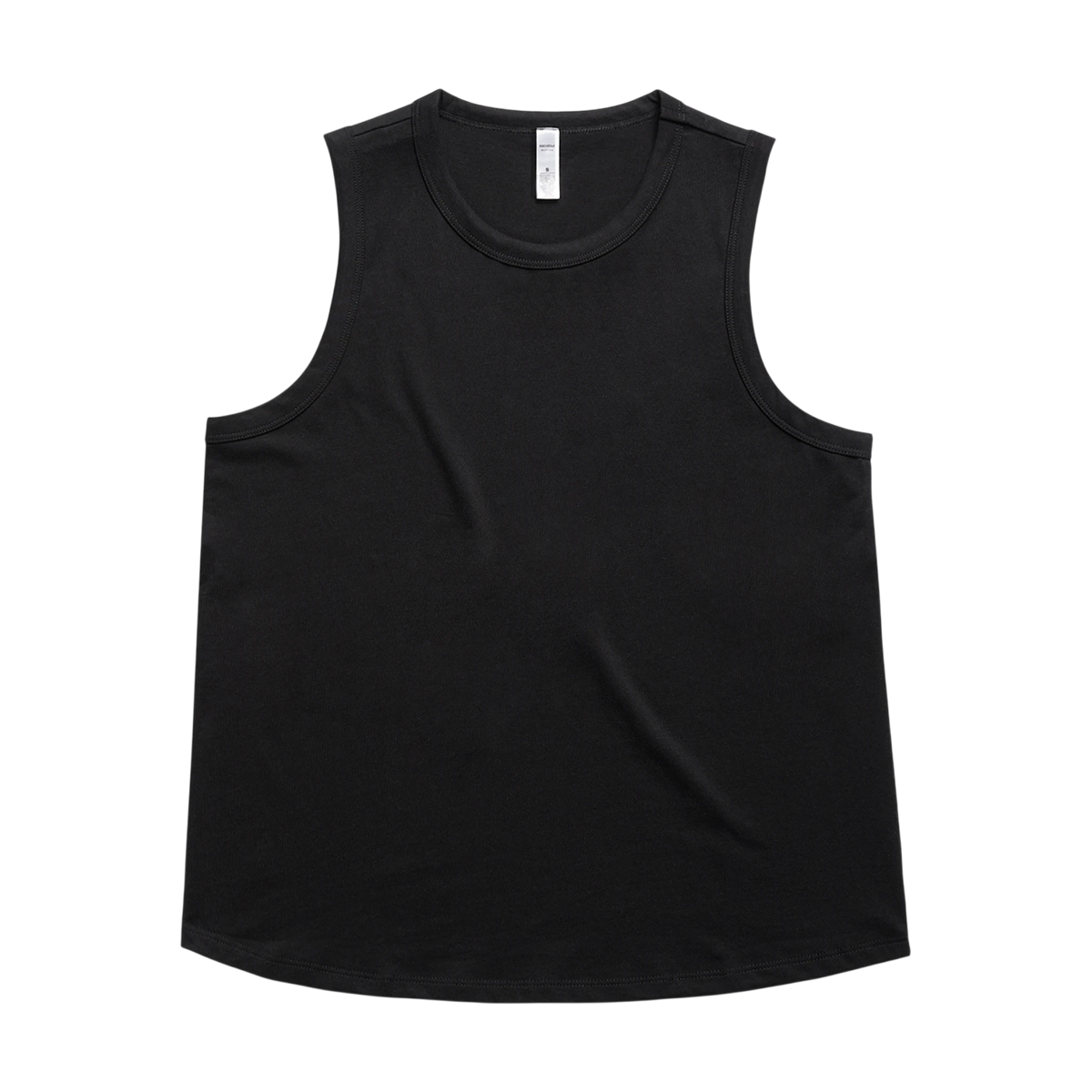 AS Colour Martina Tank in Black — custom branded by Motive