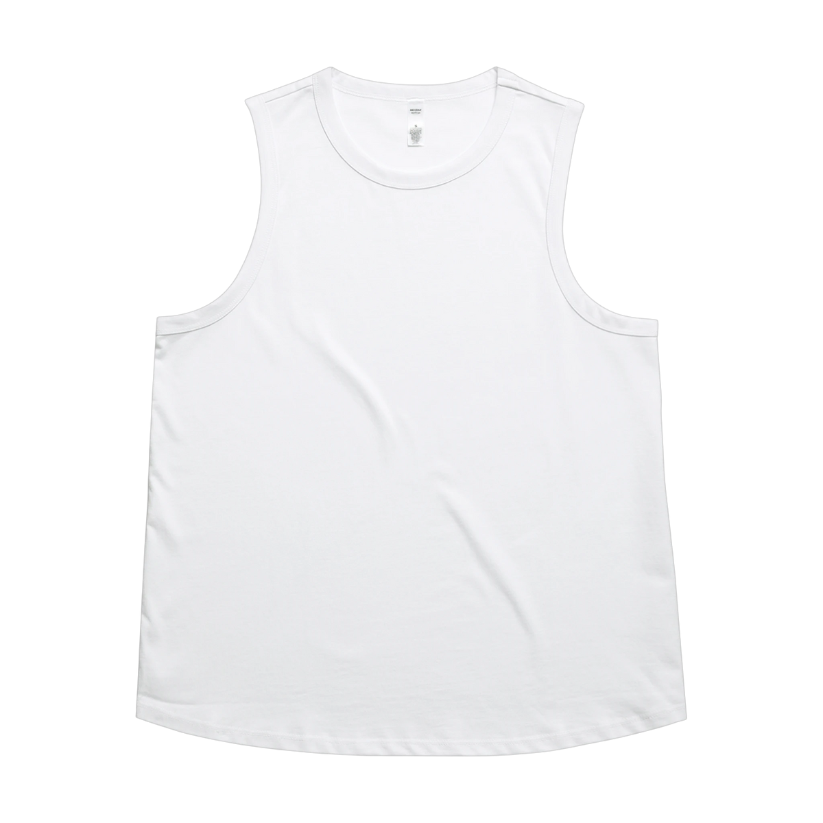 AS Colour Martina Tank in White — custom branded by Motive