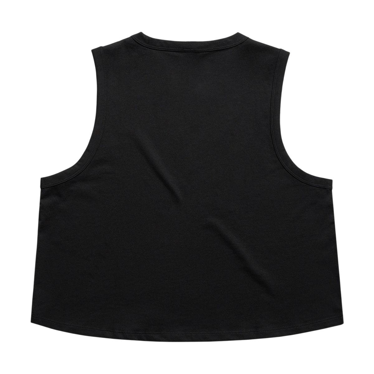 AS Colour Martina Crop Tank in Black — custom branded by Motive