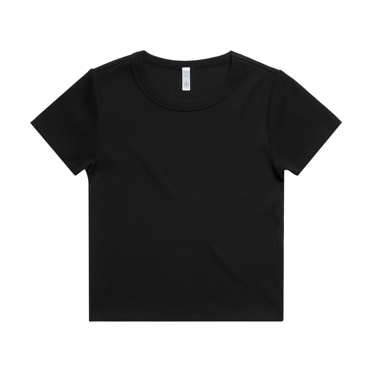 AS Colour Women's Organic Rib Tee in Black