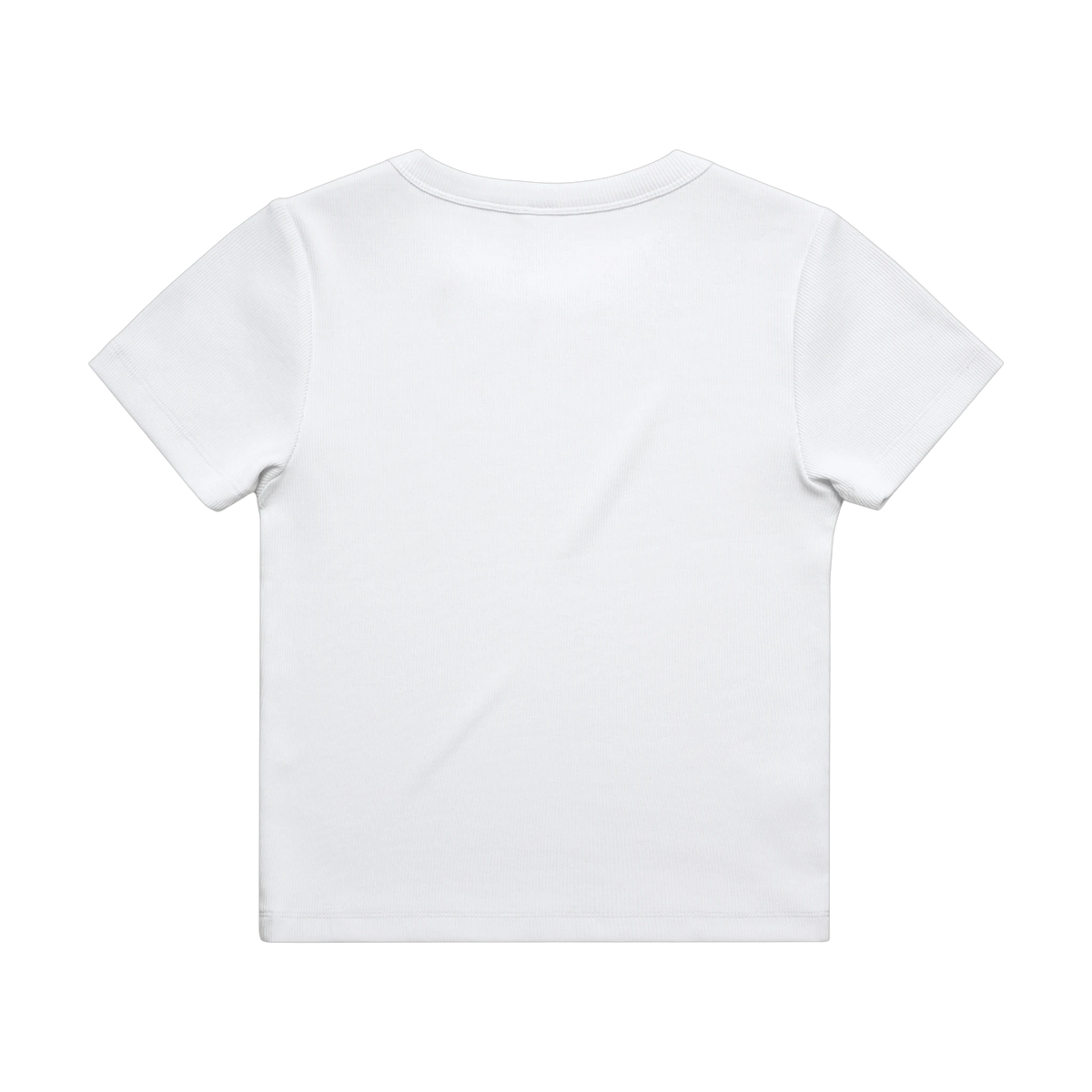 AS Colour Organic Rib Tee in White — custom branded by Motive