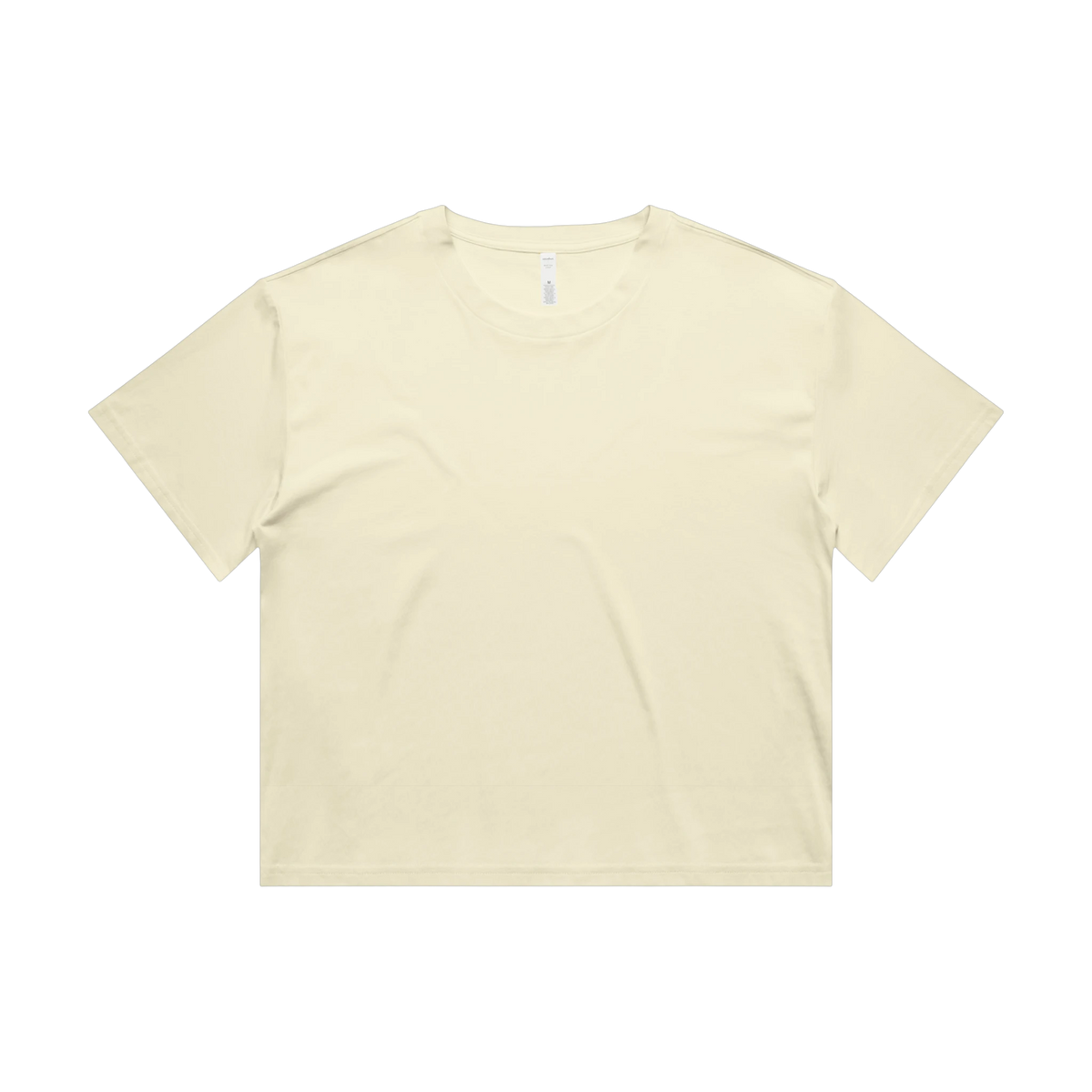 AS Colour Martina Crop Tee in Butter — custom branded by Motive