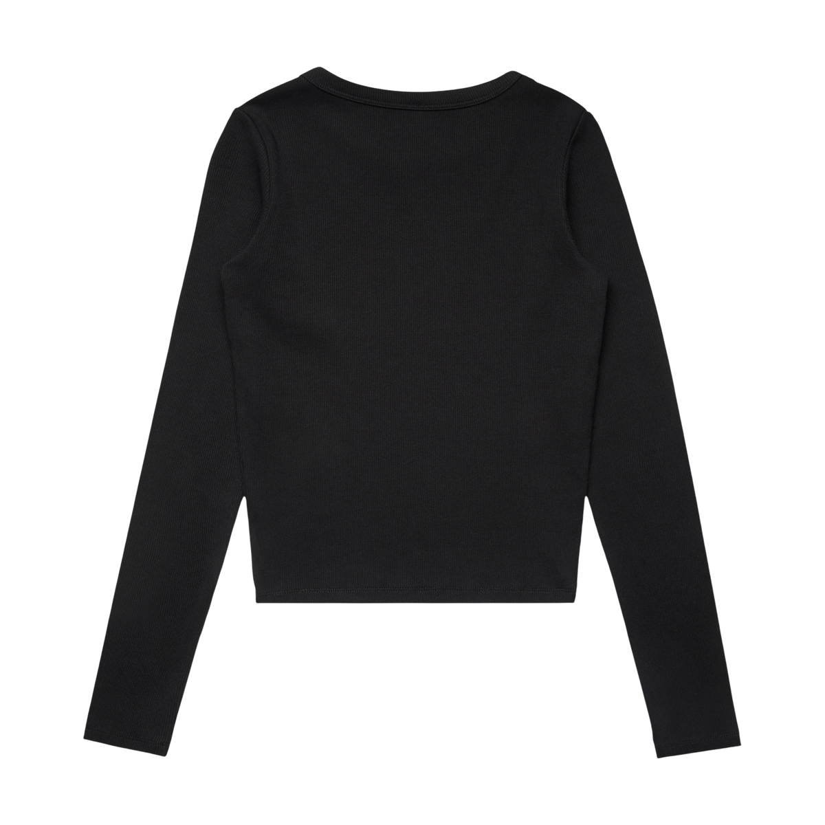 AS Colour Organic Rib L/S Tee in Black — custom branded by Motive