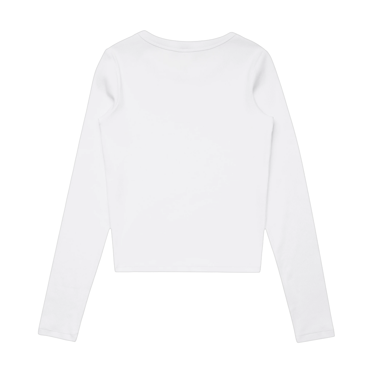 AS Colour Organic Rib L/S Tee in White — custom branded by Motive