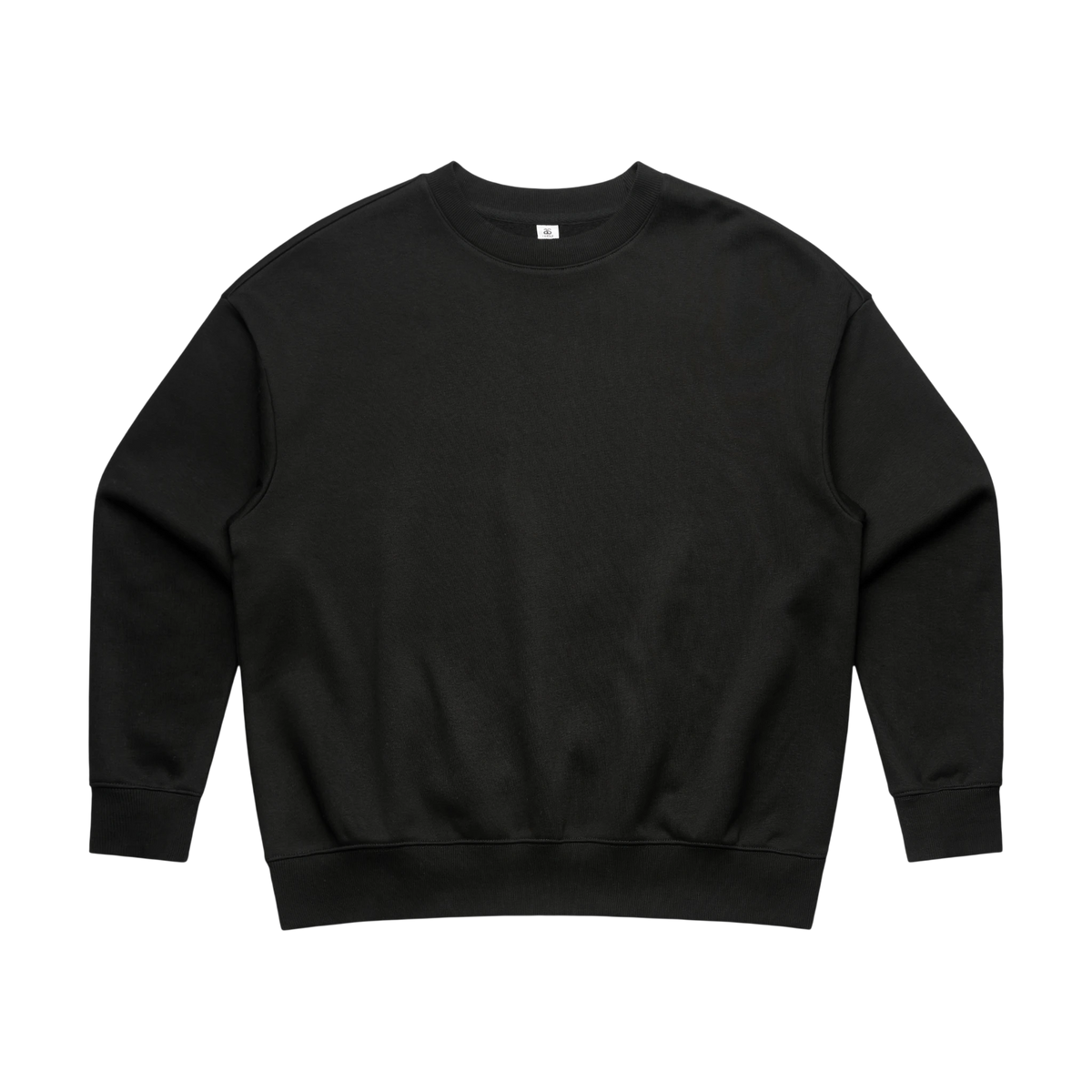 AS Colour Women's Heavy Crew in Black — custom branded by Motive