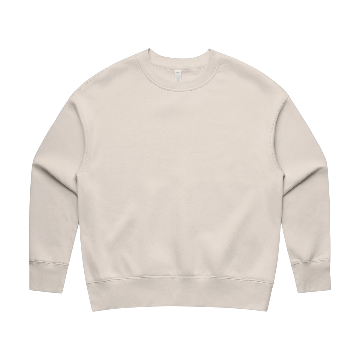 AS Colour Women's Relax Crew in Bone — custom branded by Motive