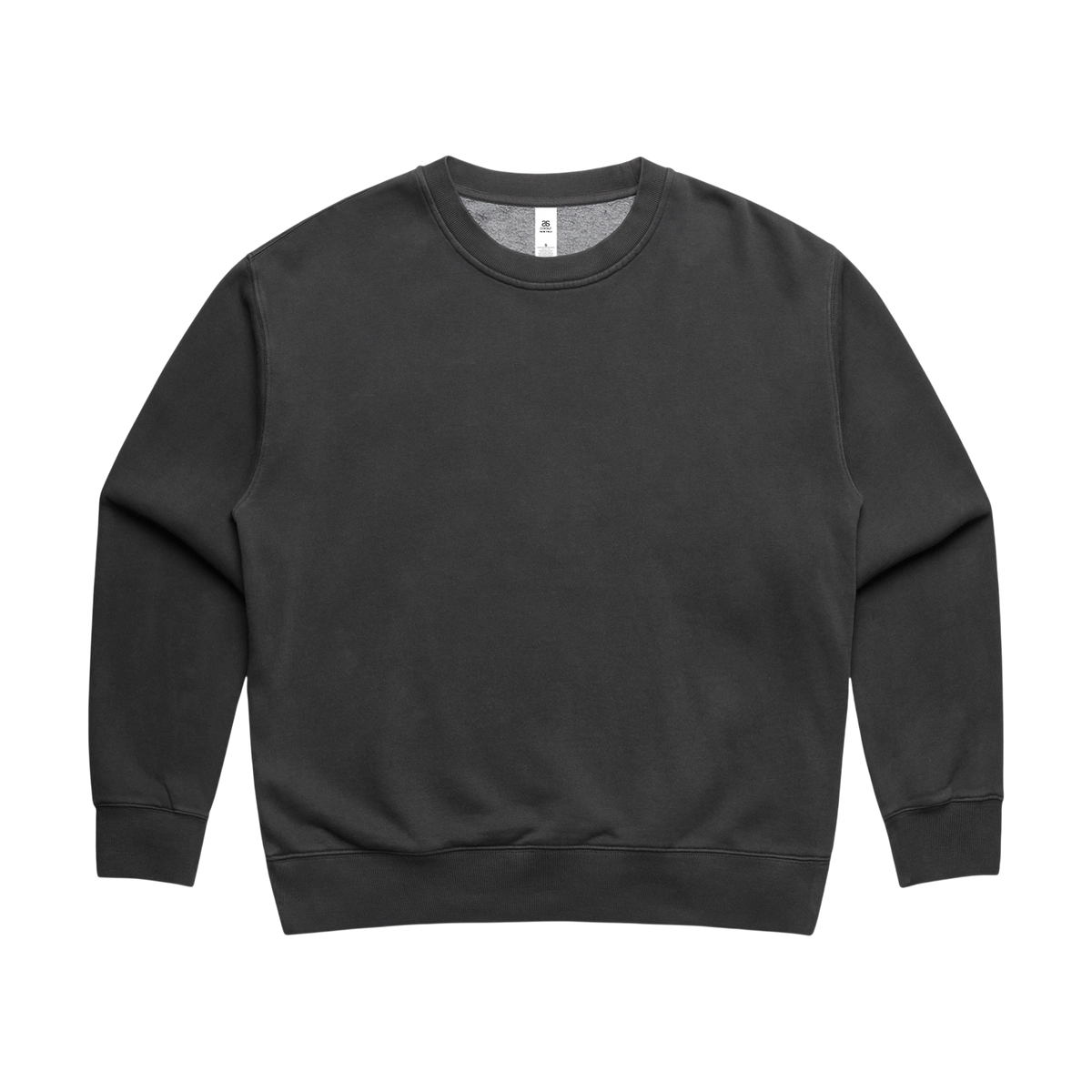 AS Colour Women's Relax Faded Crew in Faded Black — custom branded by Motive