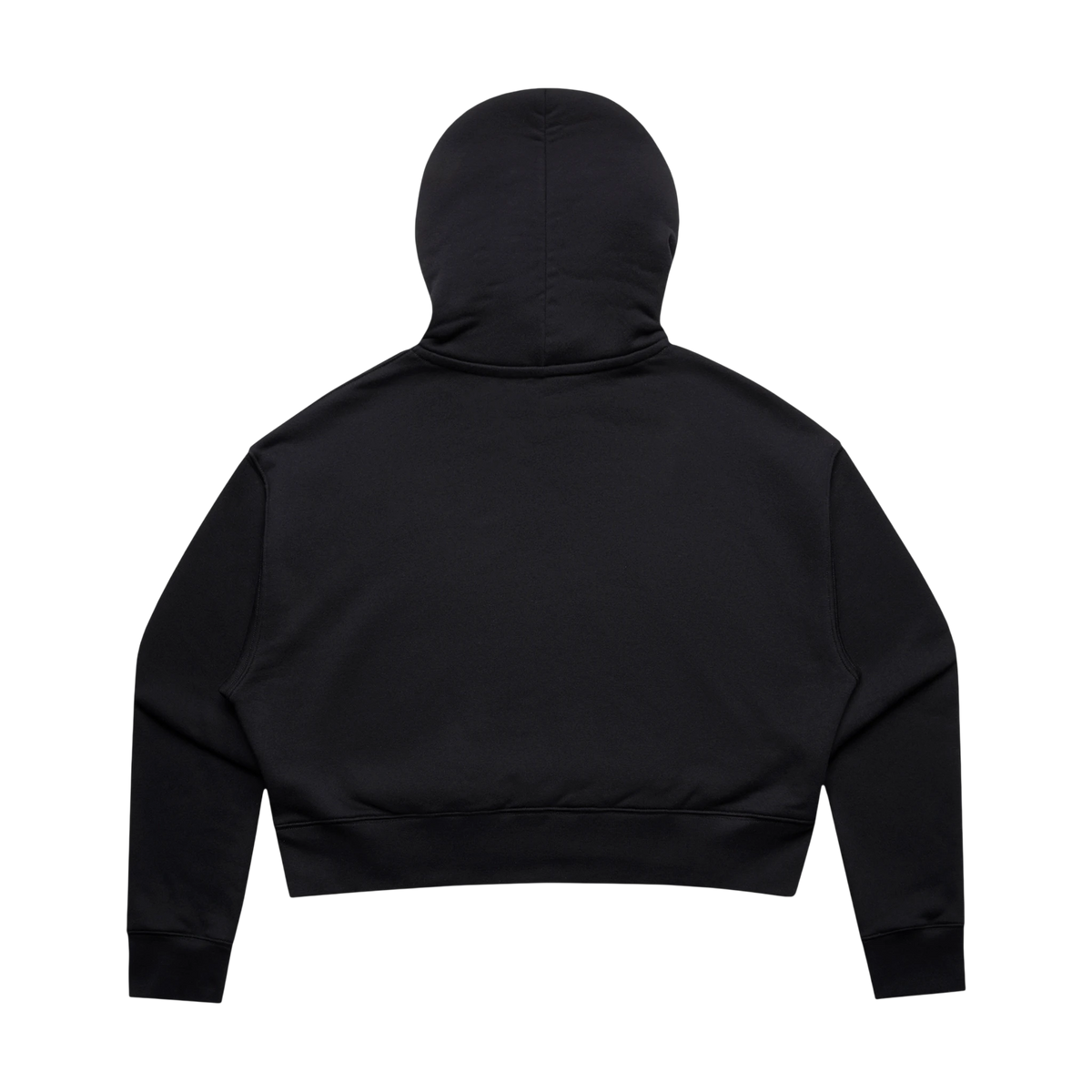 AS Colour Relax Crop Hoodie in Black — custom branded by Motive