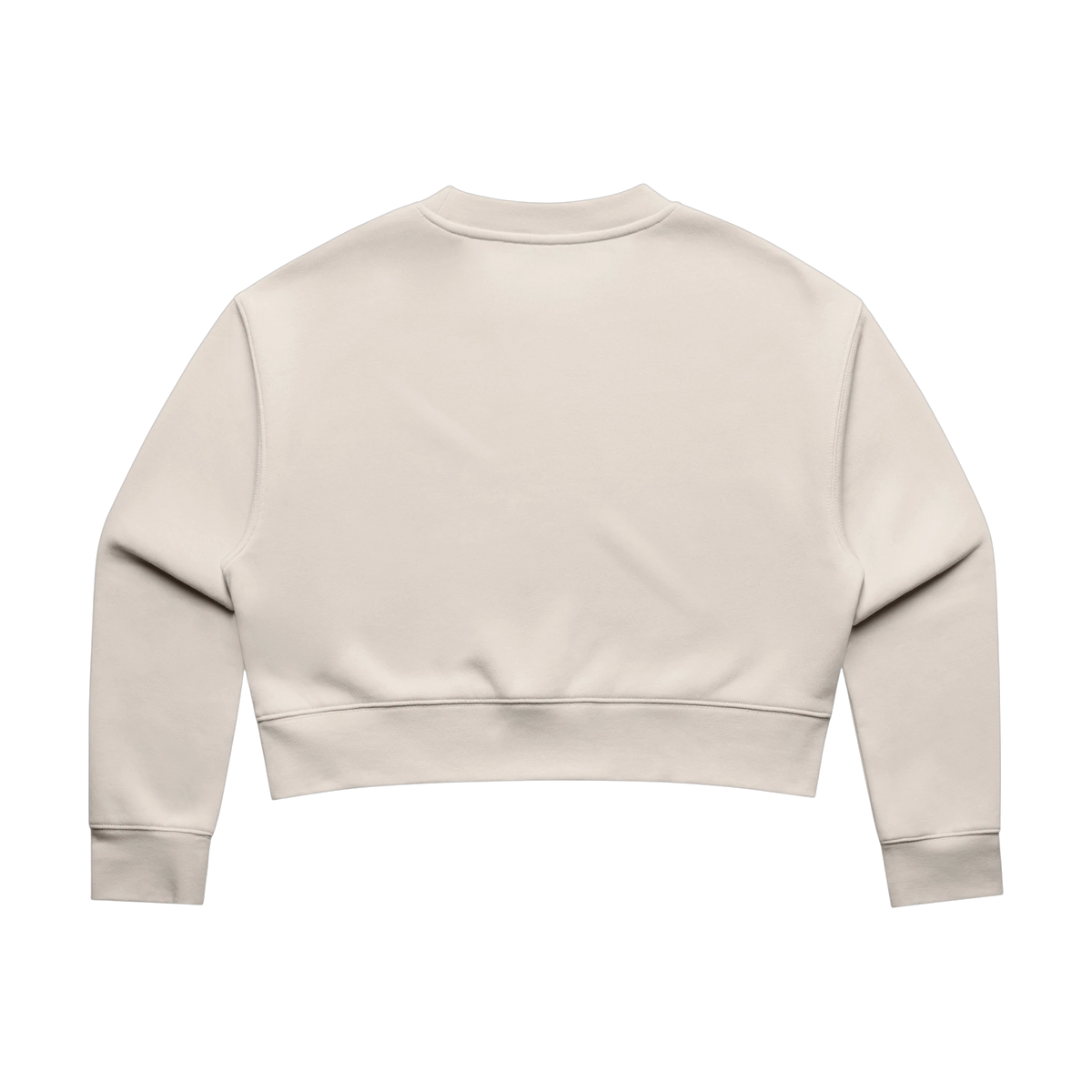 AS Colour Relax Crop Crew in Bone — custom branded by Motive
