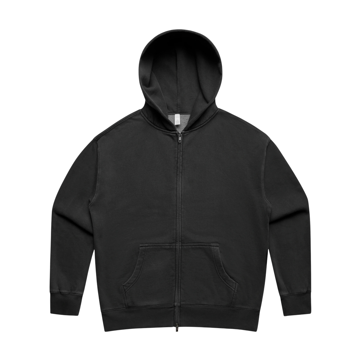 AS Colour Women's Relax Faded Zip Hoodie in Faded Black — custom branded by Motive
