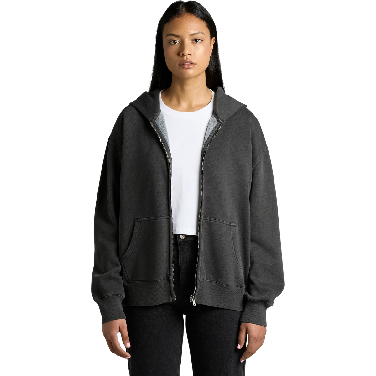 AS Colour Women's Relax Faded Zip Hoodie