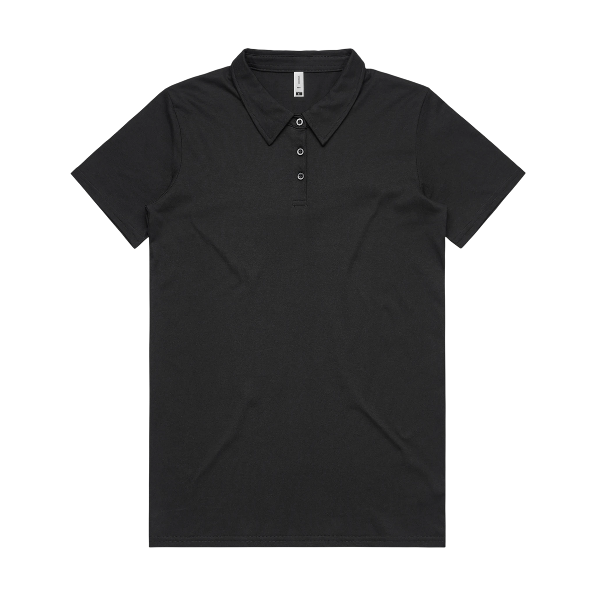 AS Colour Amy Polo in Black — custom branded by Motive