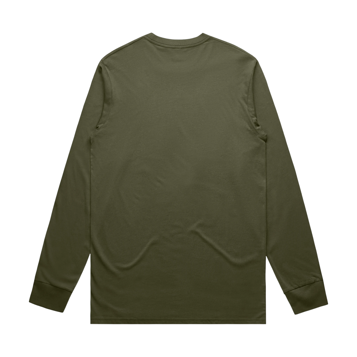 AS Colour Staple L/S Tee in Army — custom branded by Motive